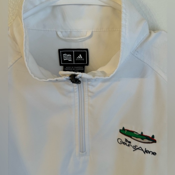 Adidas Coeur d'Alene Golf Resort Logo Embroidered - Climaproof Wind Breaker - Picture 4 of 7